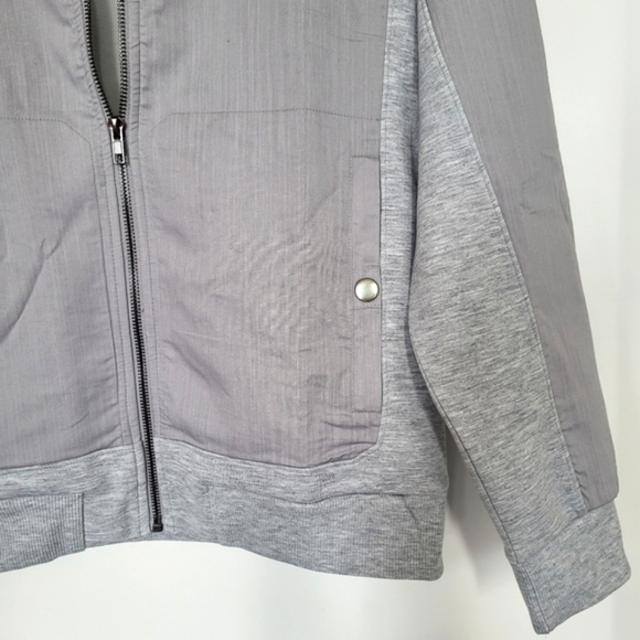 Guess Droy Scuba Bomber Two Toned Grey Jacket NWT - Picture 6 of 13